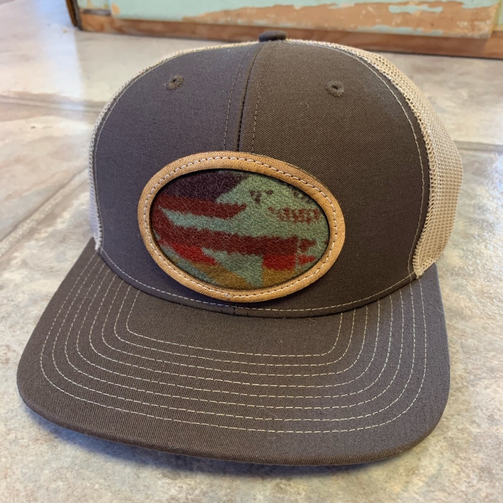 🆕Western cap with Pendleton/leather patch
